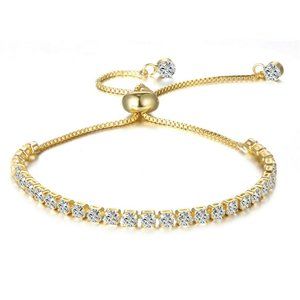 Tennis Slider Bracelet made with Swarovski Elements